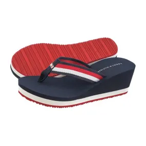 TOMMY HILFIGER Wedge Beach Sandal Navy