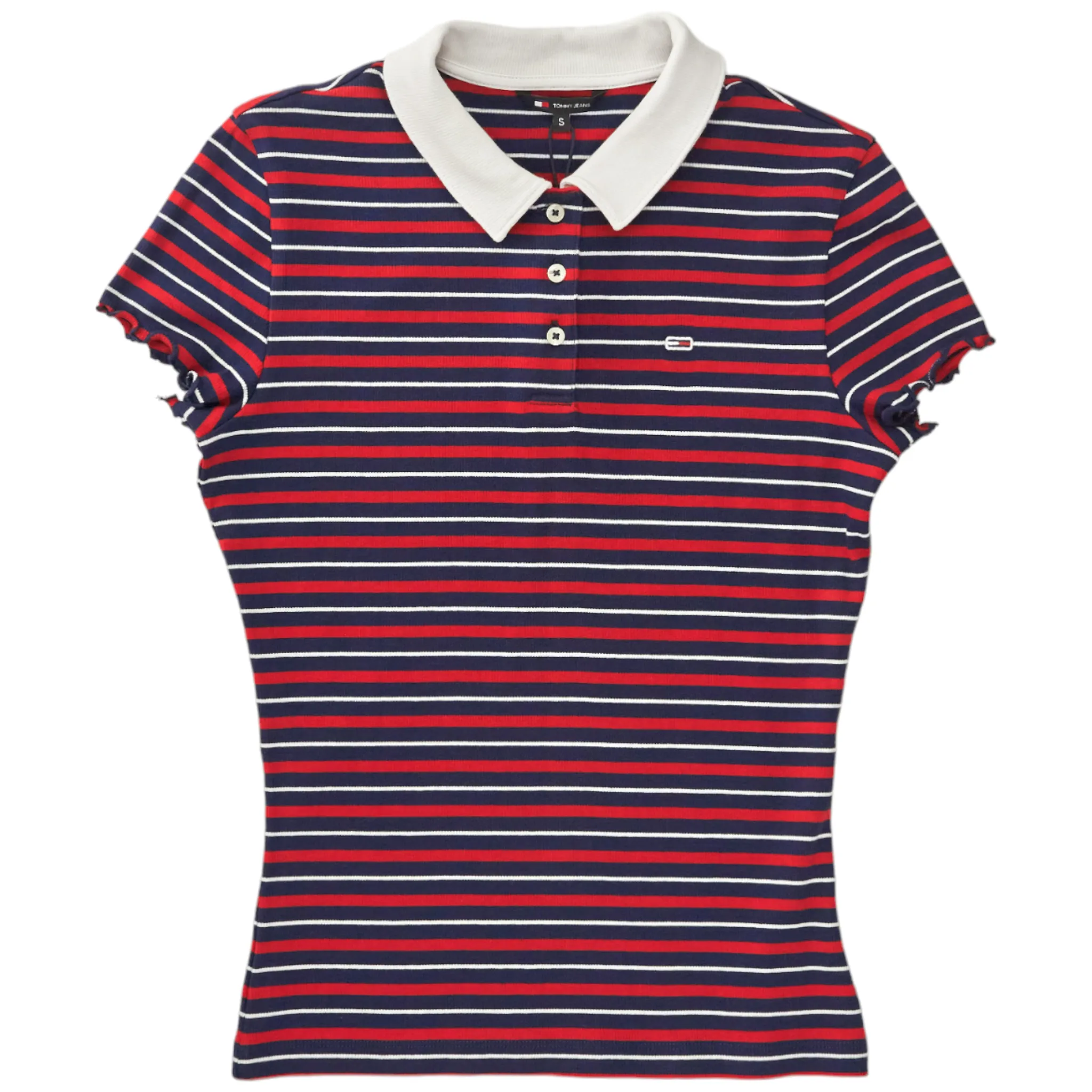 Tommy Jeans Navy Stripe Polo Shirt