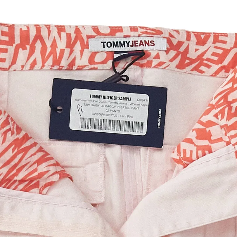 Tommy Jeans Pink Daisy Pleated Pants