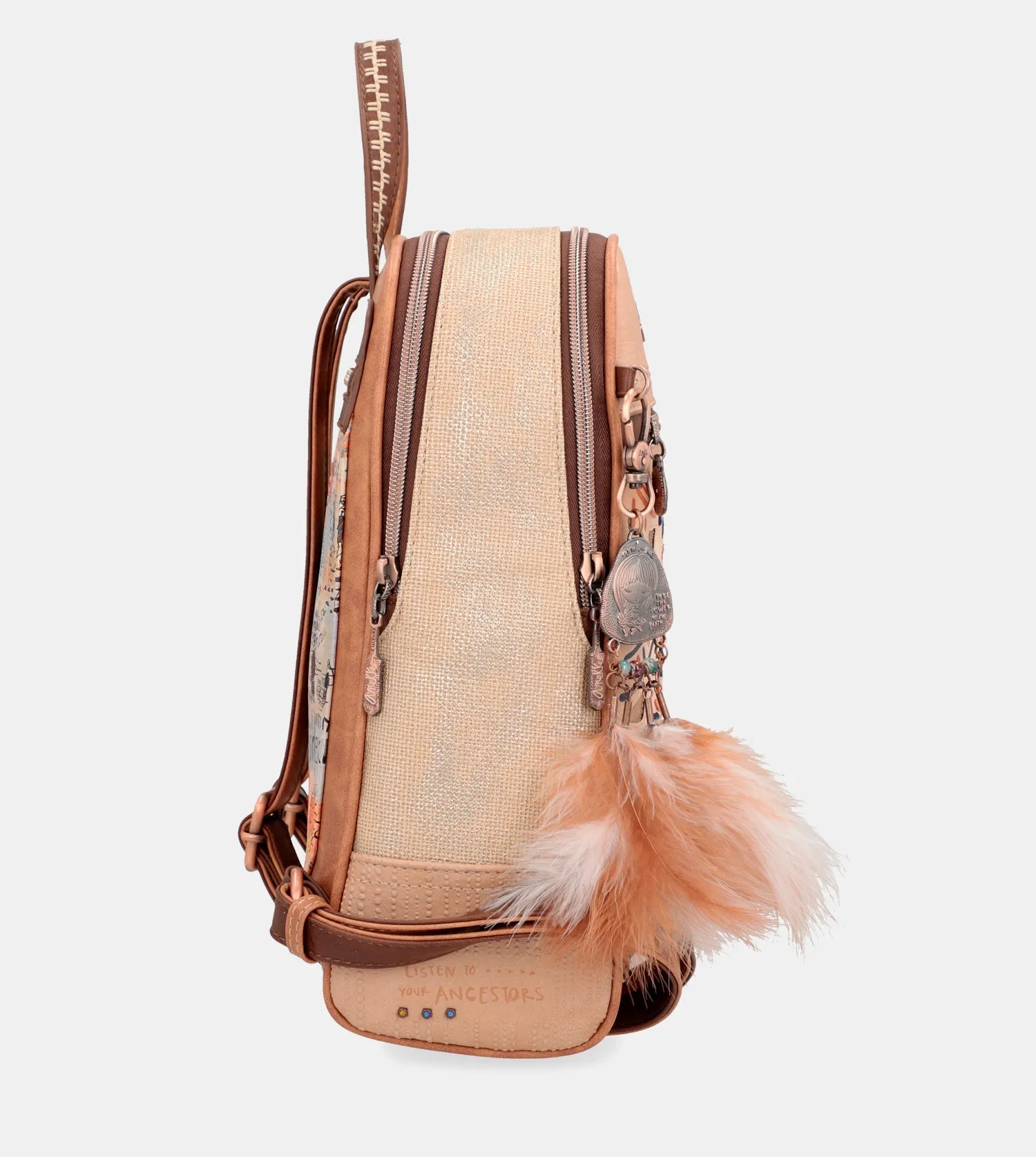 Tribe double compartment crossbody bag