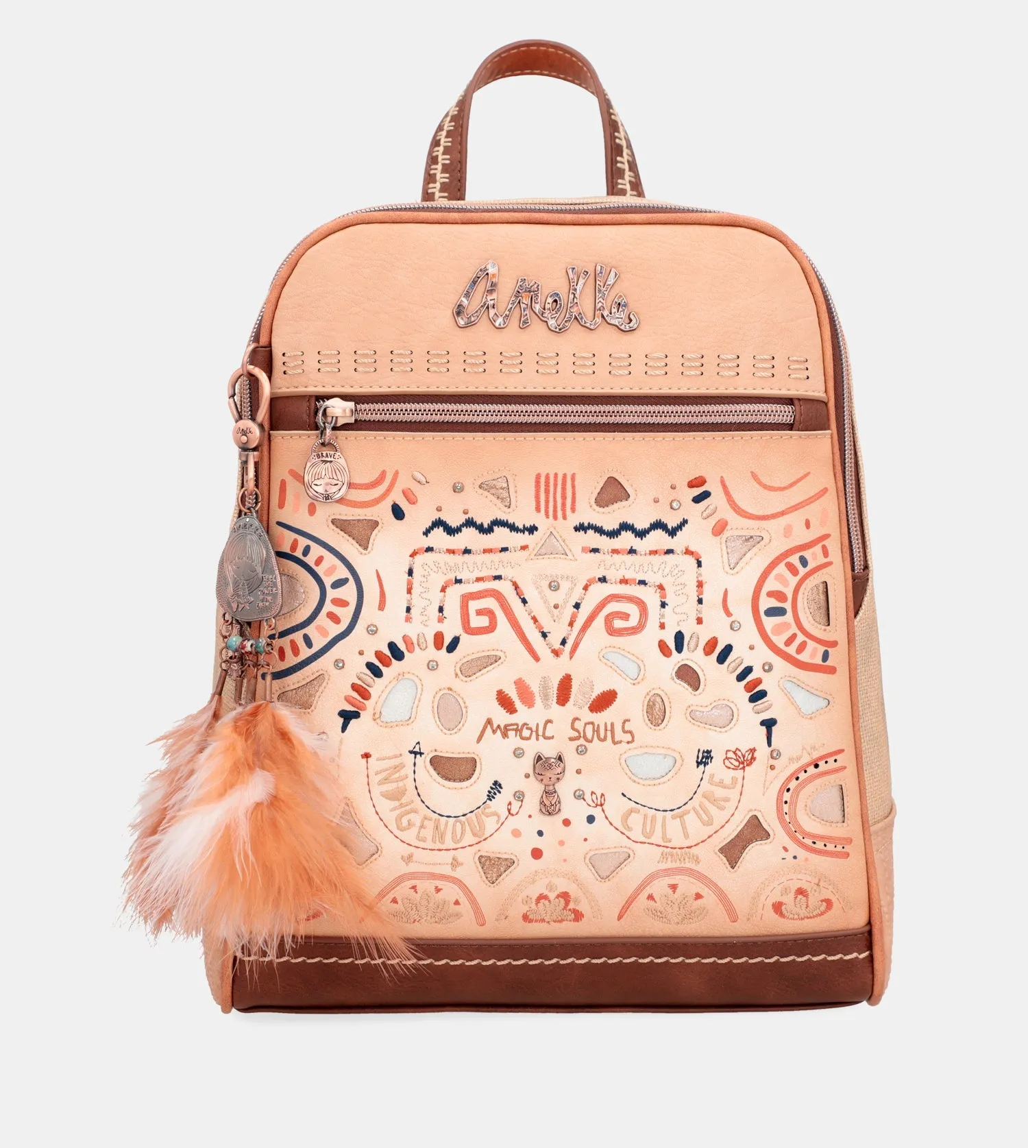 Tribe double compartment crossbody bag