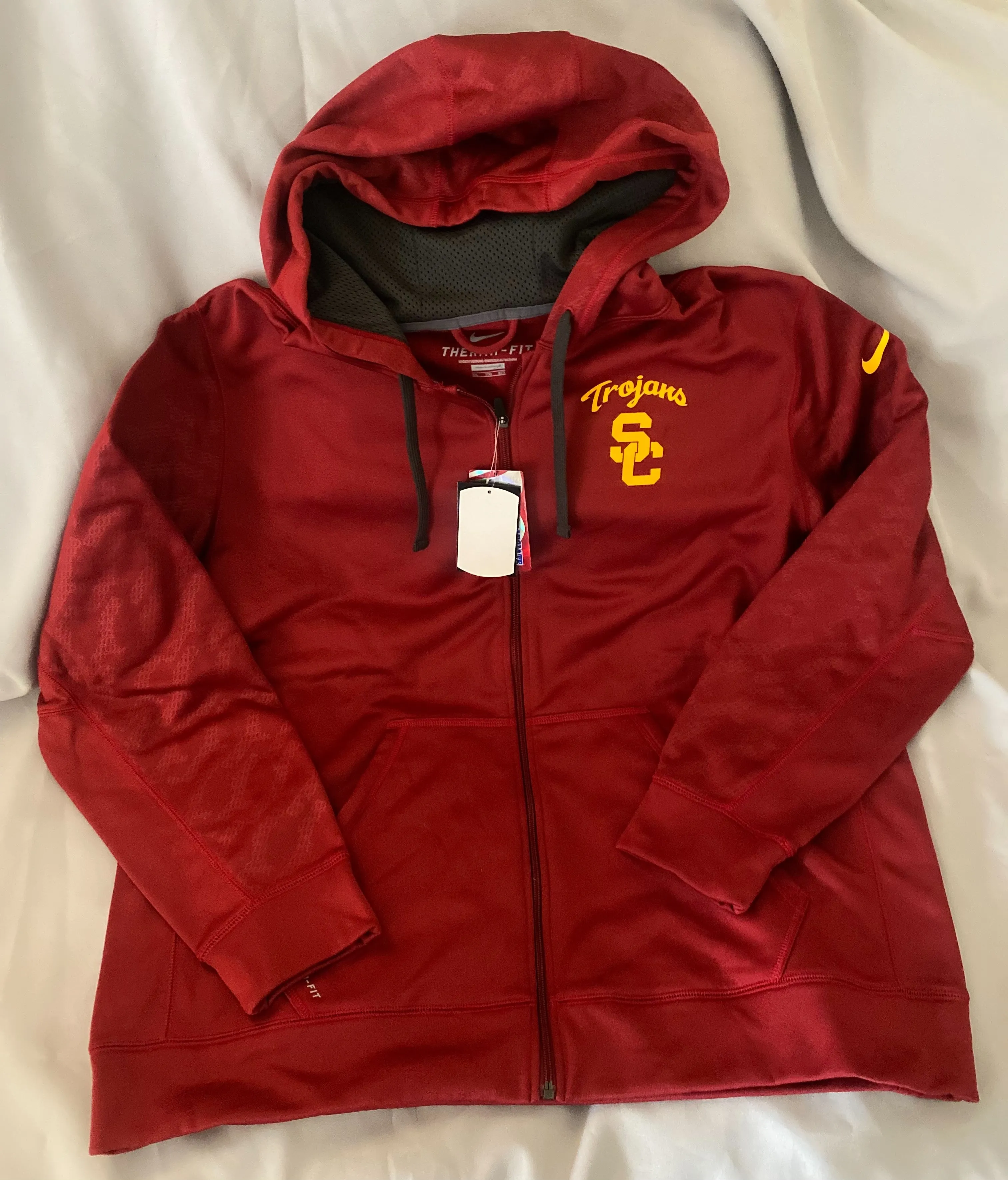 USC Trojans Nike Men Therma-Fit Pocket Zip Up Hoodie