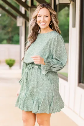 Warming Up to You Romper, Dark Sage