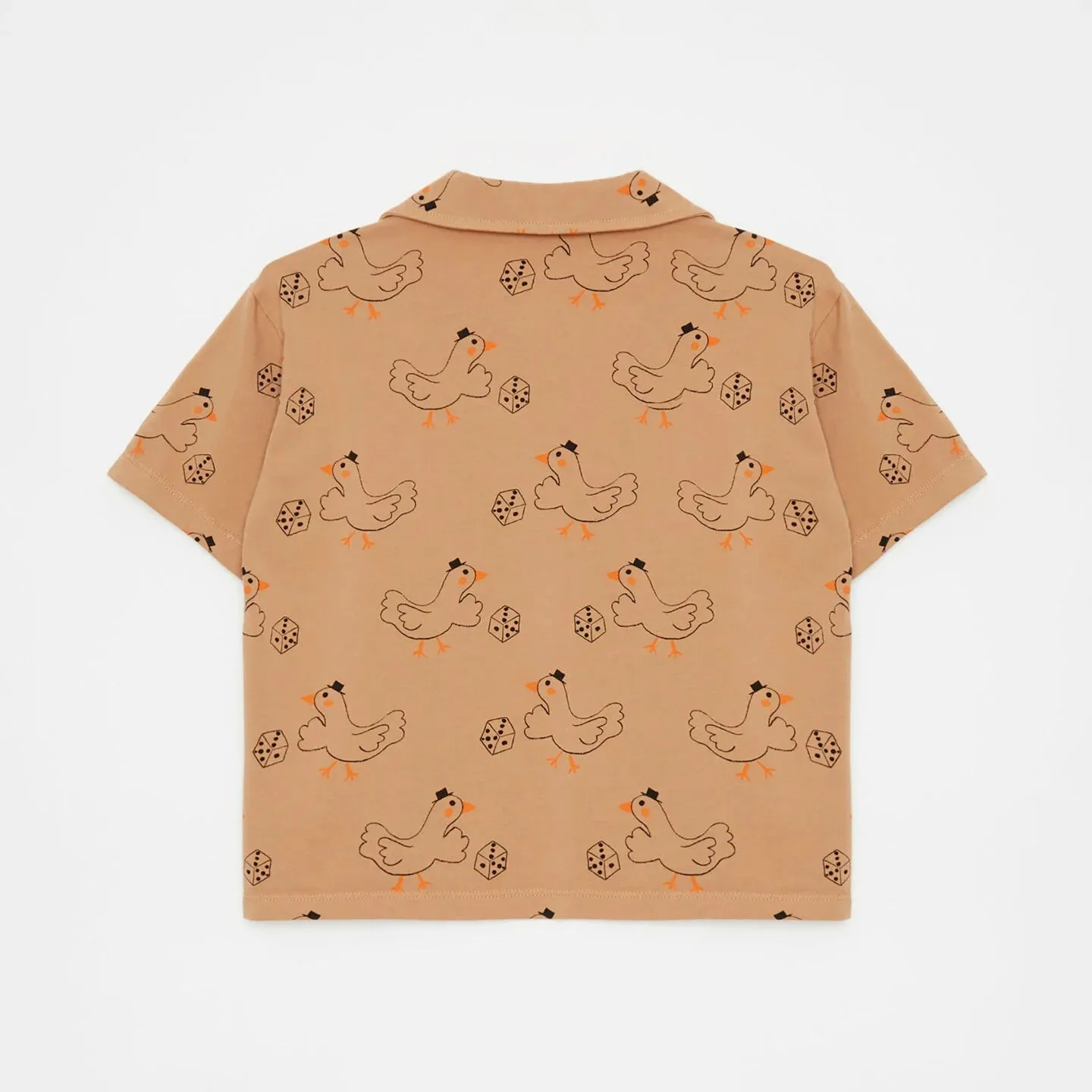 WEEKEND HOUSE KIDS Buttoned Short Sleeve Shirt - Goose