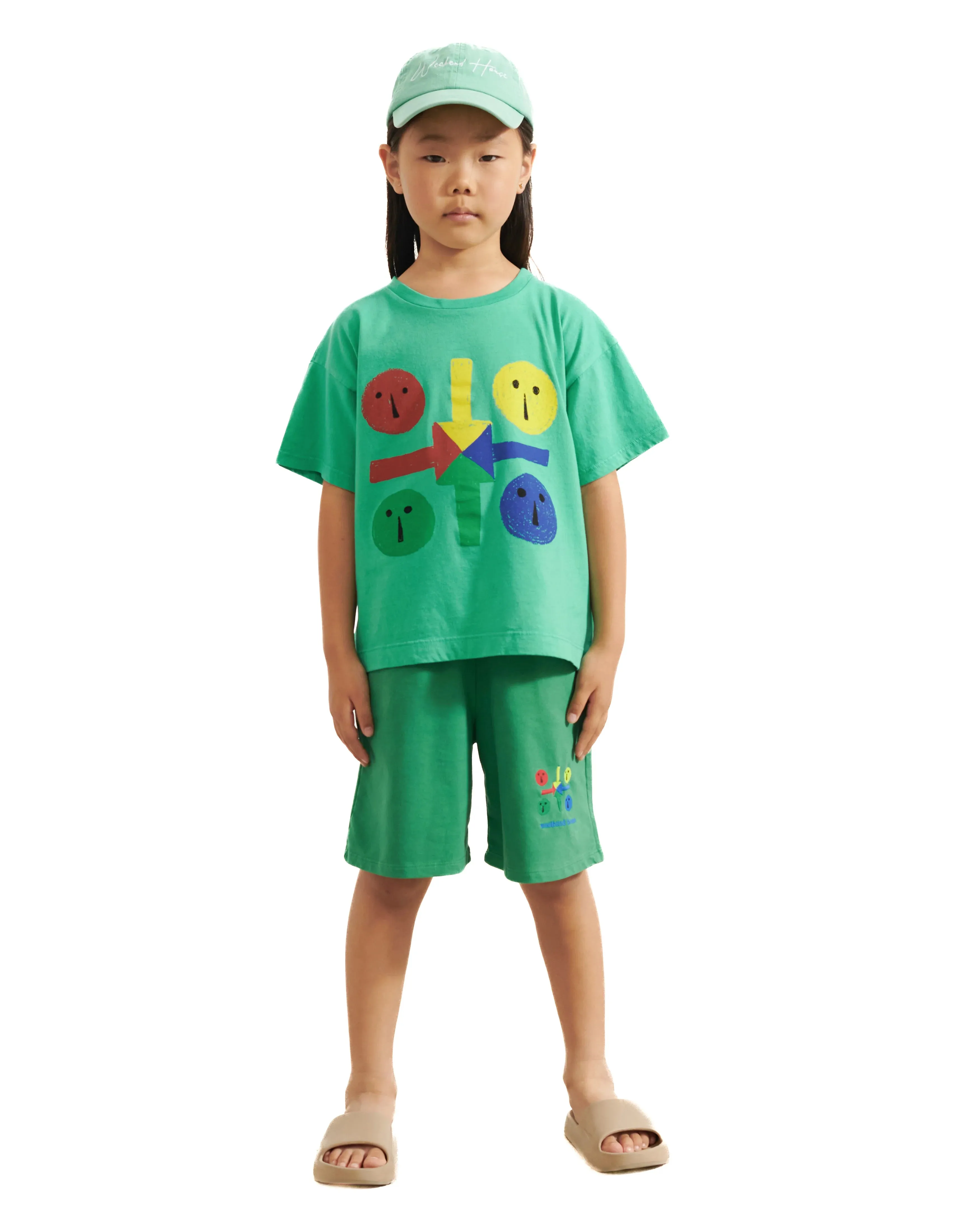 Weekend House Kids Parchis T-shirt (soft green)