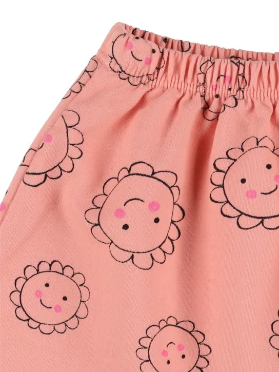 Weekend House Kids   Printed cotton blend sweat shorts 