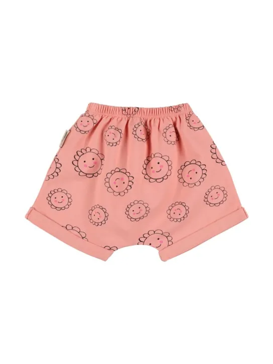 Weekend House Kids   Printed cotton blend sweat shorts 