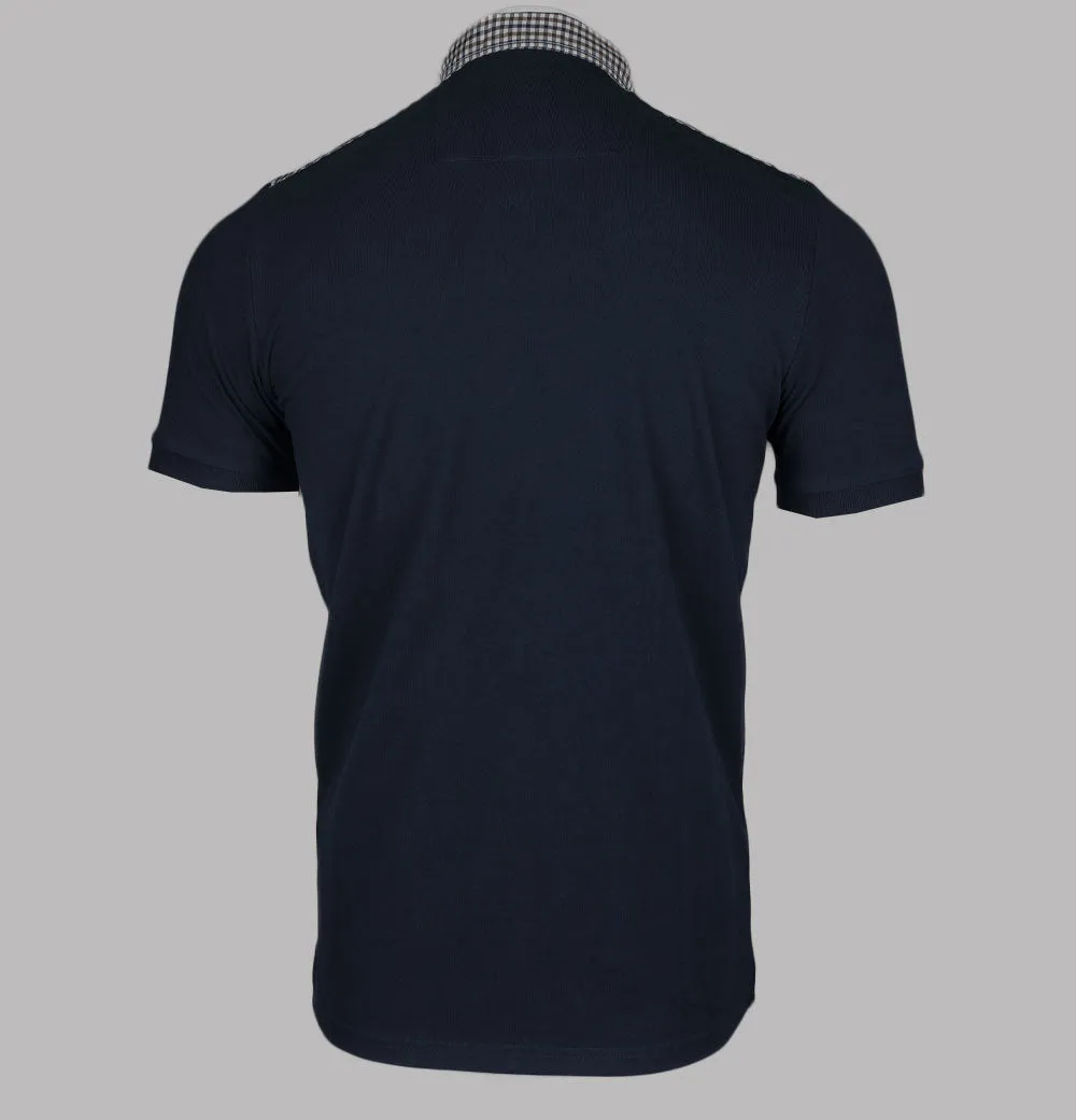 Weekend Offender Costa Polo Shirt Navy/House Check