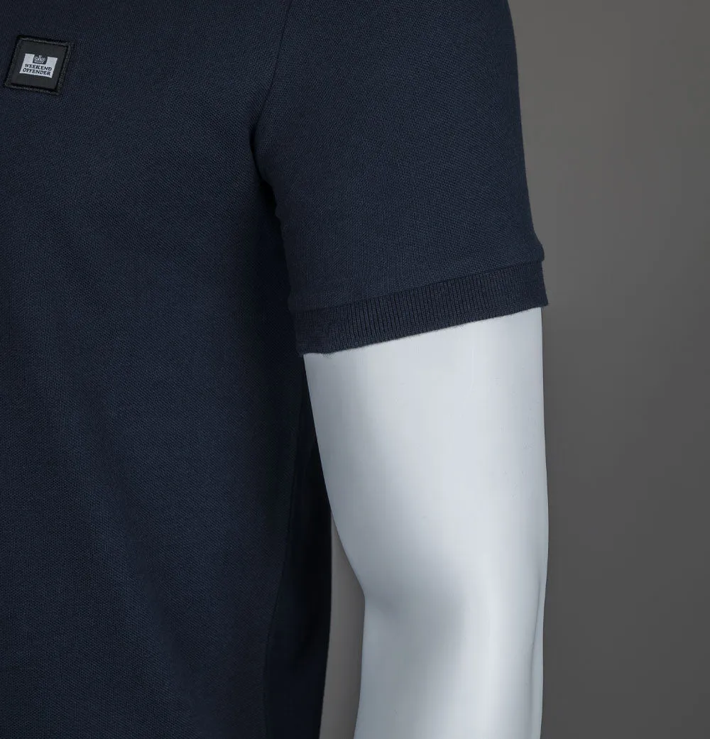 Weekend Offender Costa Polo Shirt Navy/House Check