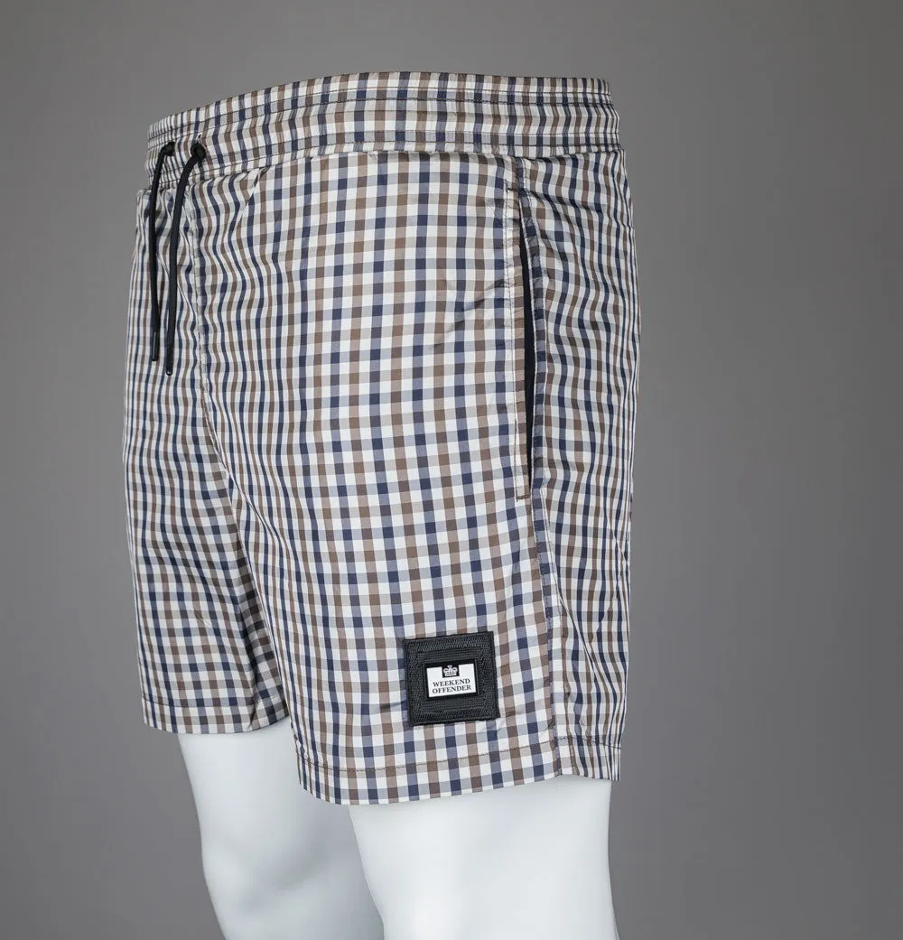 Weekend Offender Varadero Swim Shorts Mid House Check