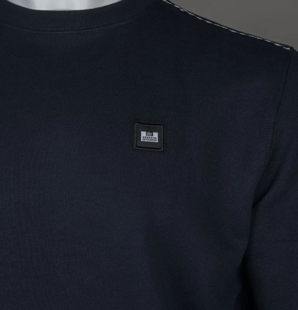 Weekend Offender Vega Sweatshirt Navy/House Check