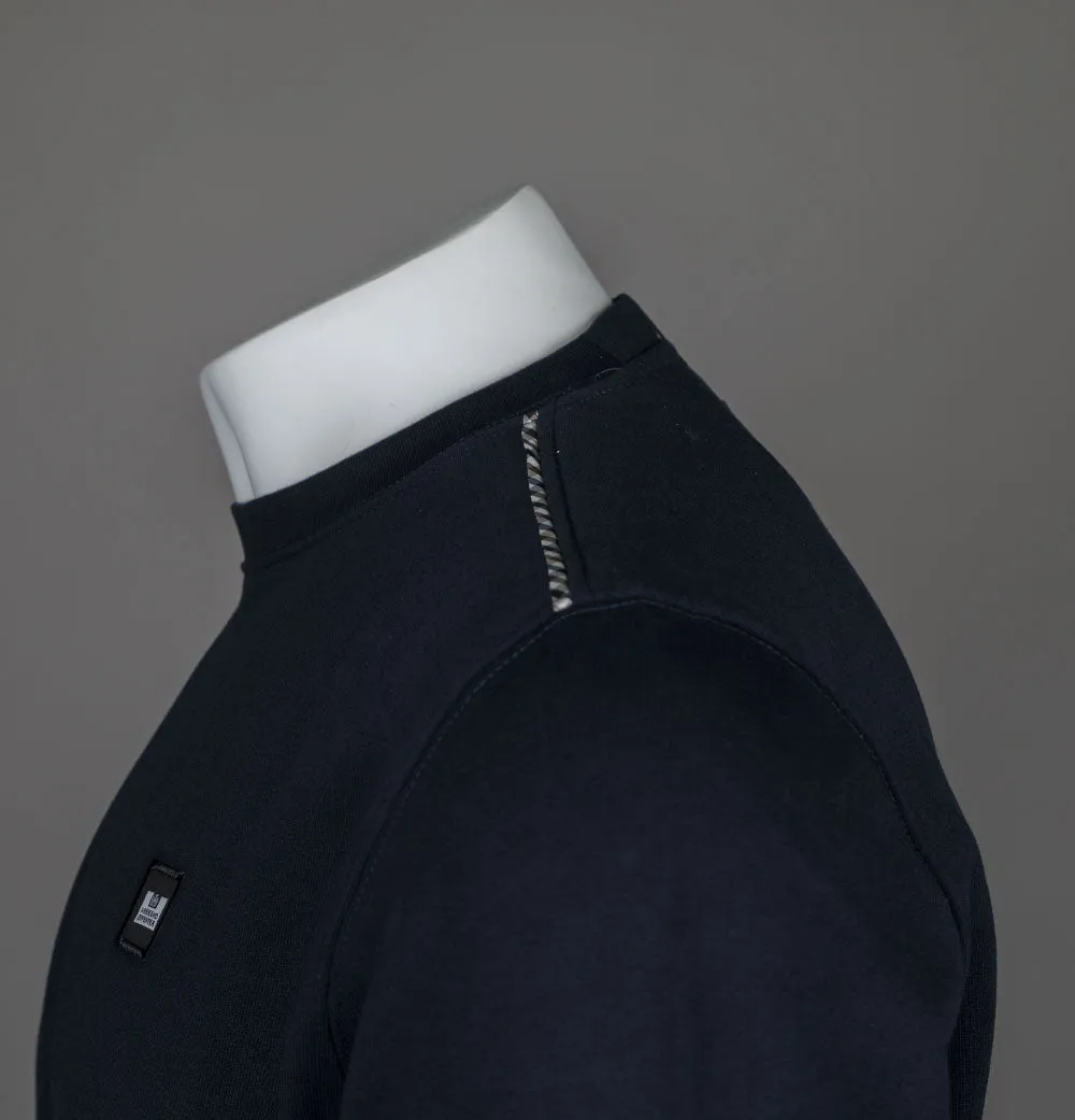 Weekend Offender Vega Sweatshirt Navy/House Check