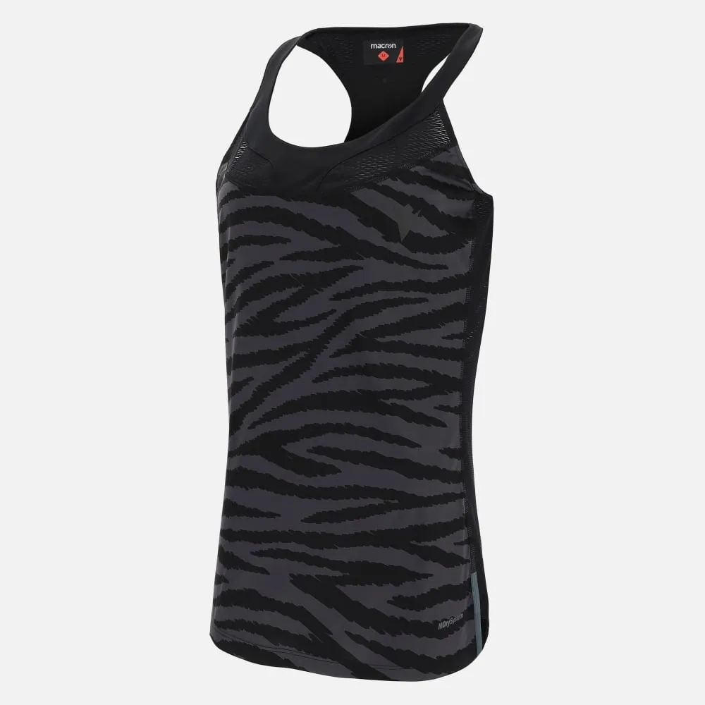 Women's zebra print running singlet adele