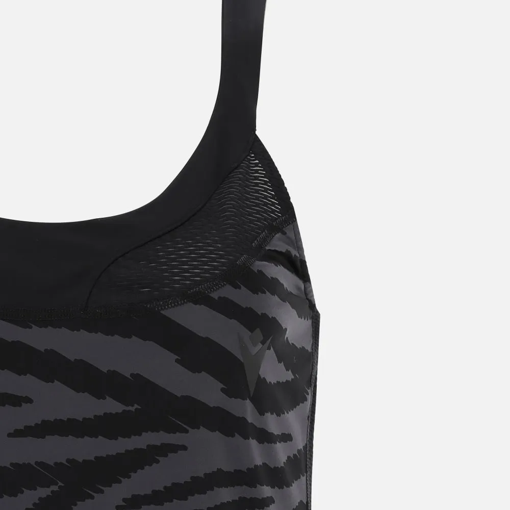 Women's zebra print running singlet adele