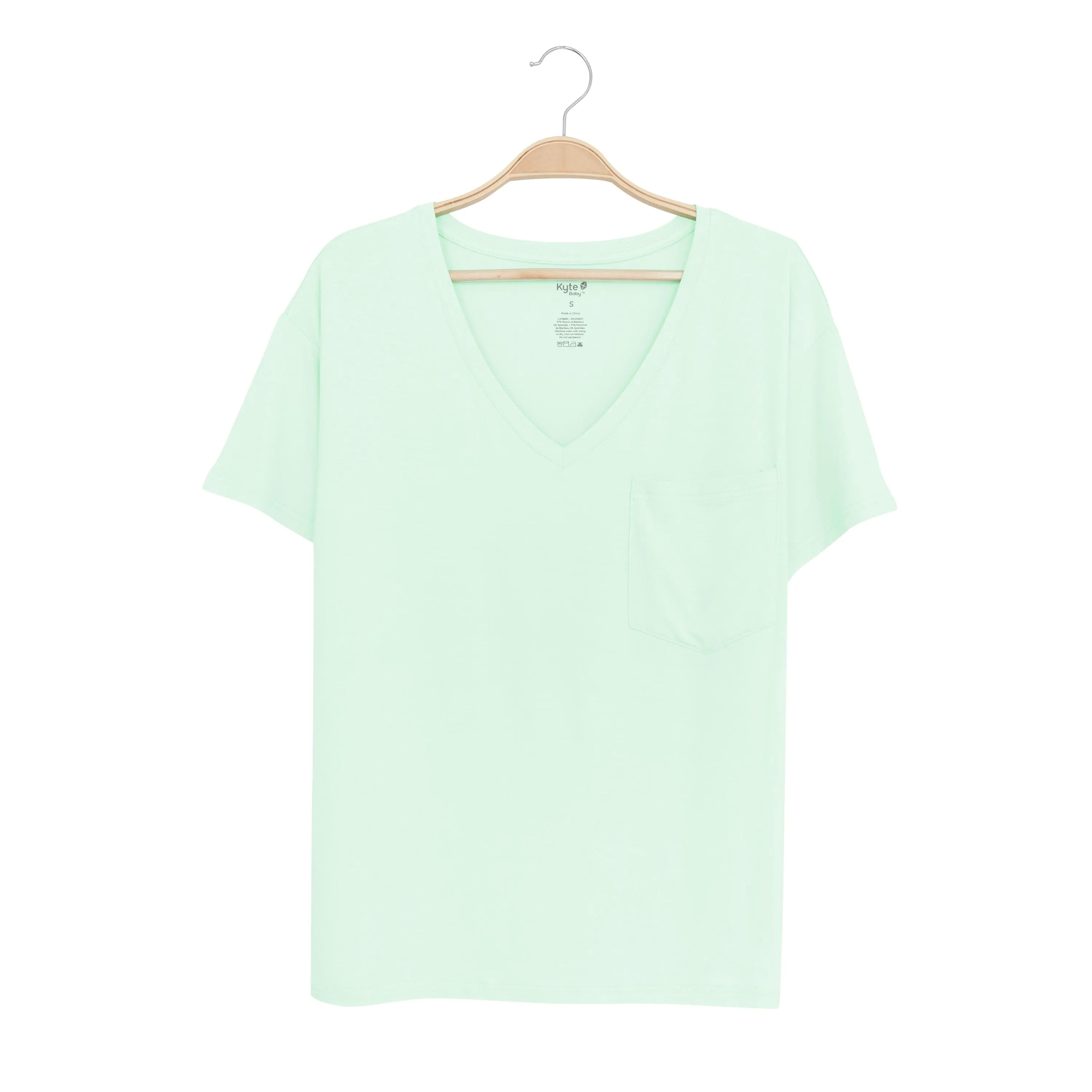 Women’s Relaxed Fit V-Neck in Mint