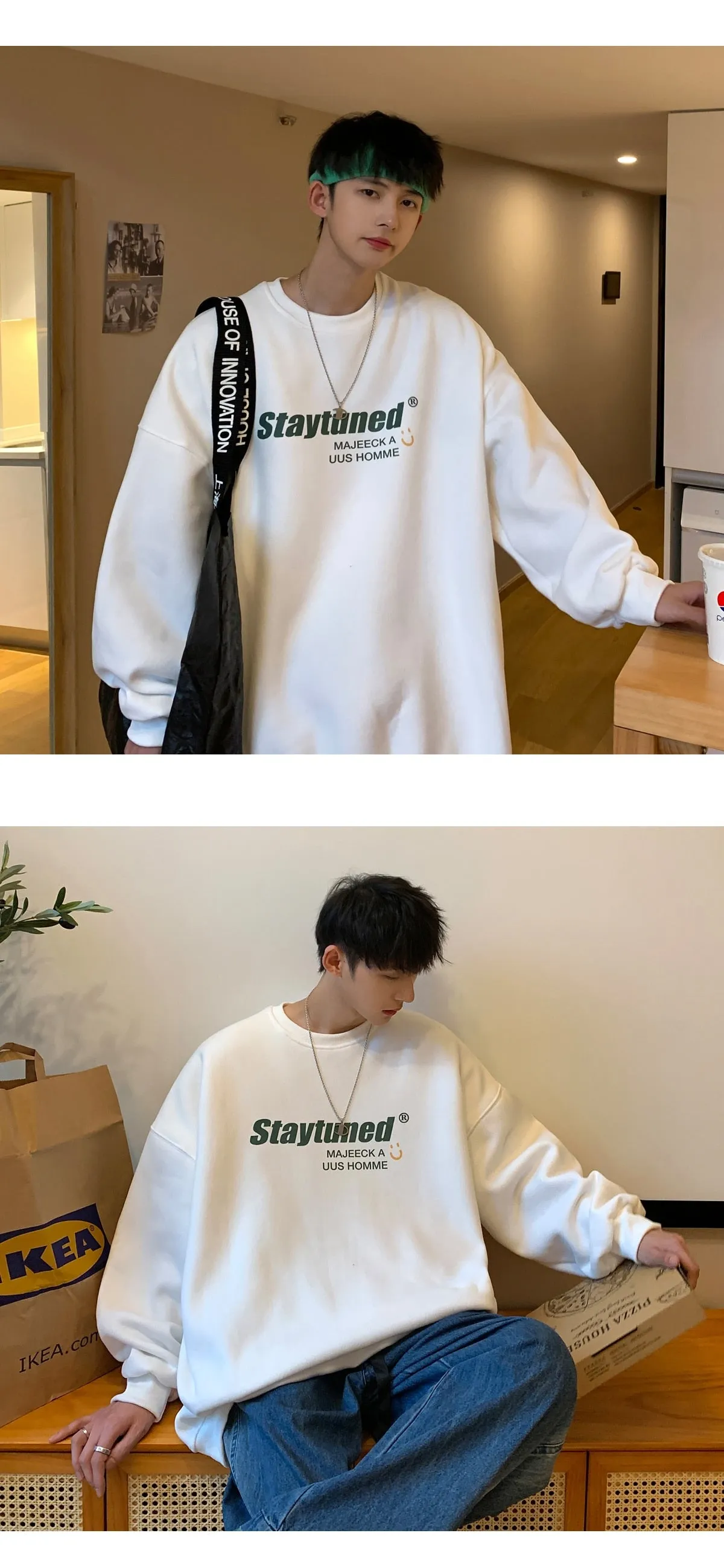 Xituodai Letter Pattern Men Oversized 5XL Hoodies Casual Women Sweatshirts Harajuku Streetwear Baggy Hoodie Hiphop Basic White B