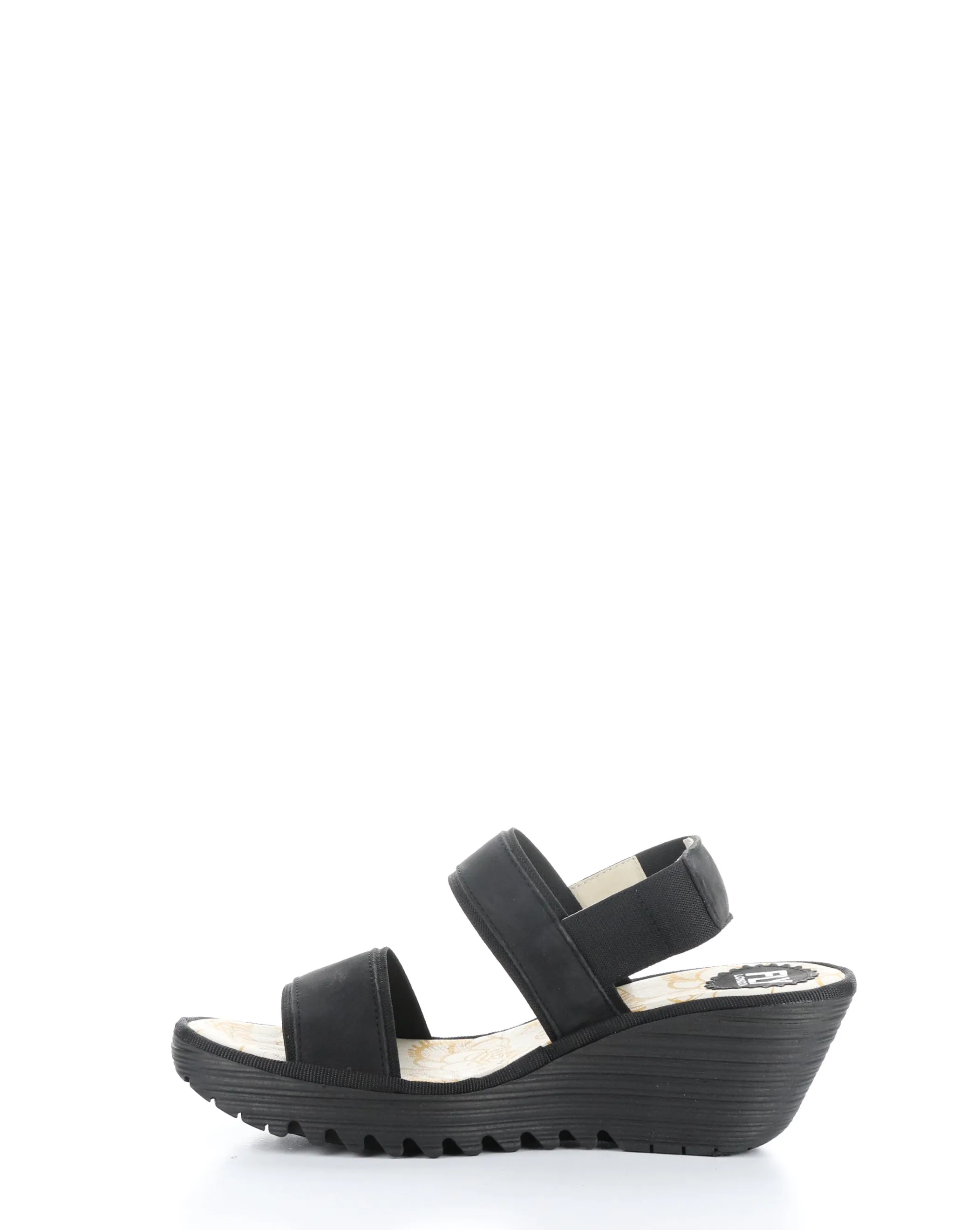 YACO416FLY 000 BLACK Elasticated Sandals