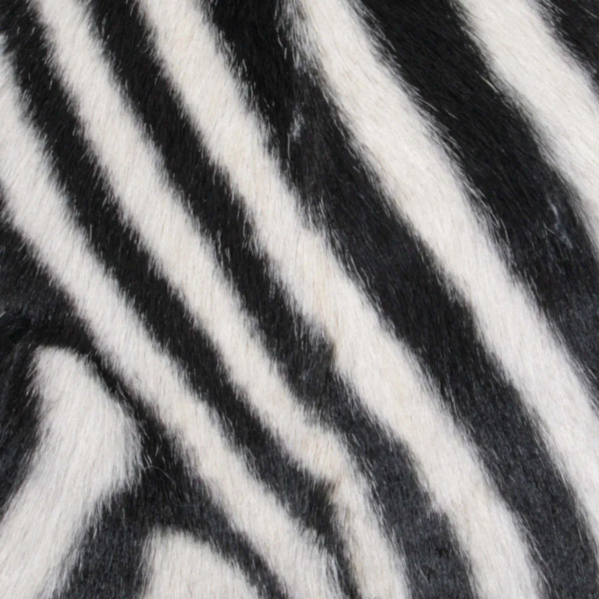 Zebra Print Goatskin Boudoir Cushion - Zebra Print