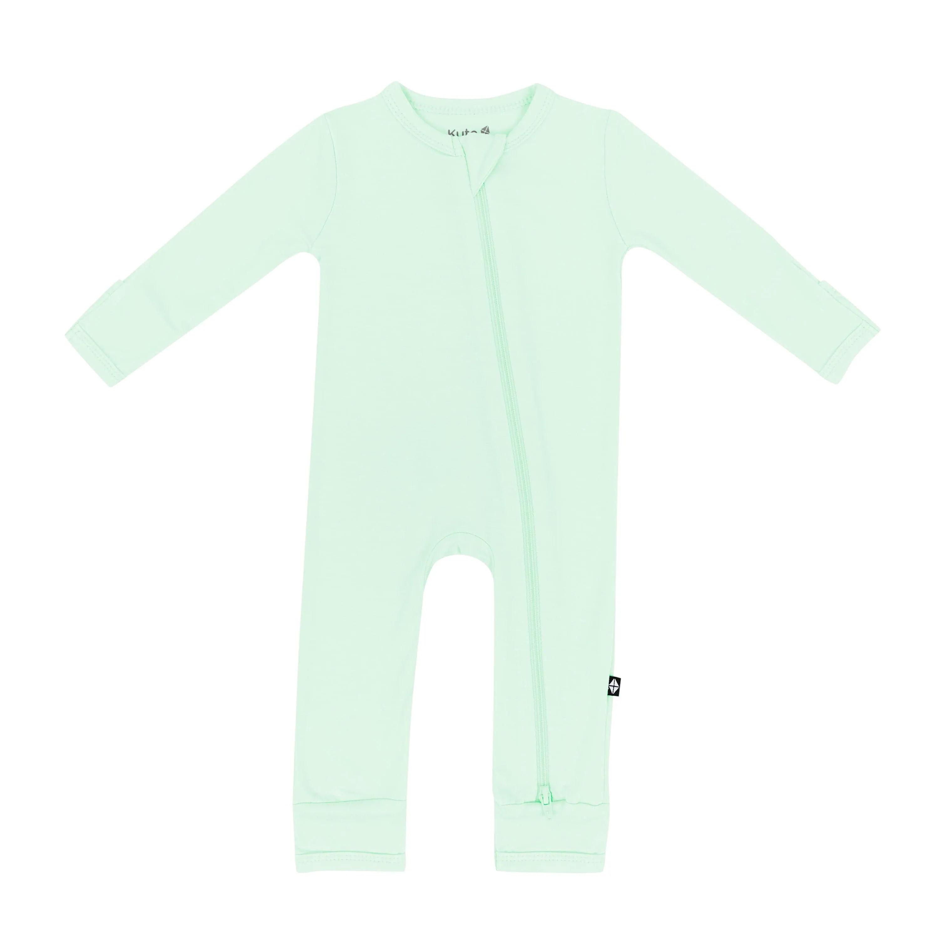 Zippered Romper in Mint